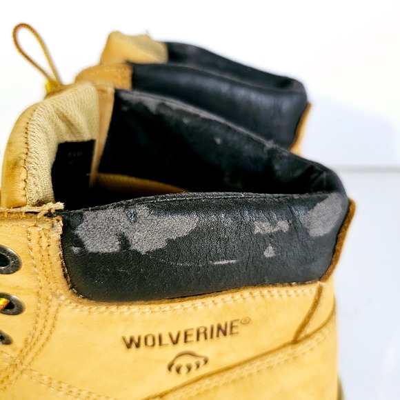 Wolverine Mens Steel Toe‎ Work Boots Leather Waterproof Sz 8.5 - Bo406.3 - Picture 4 of 10